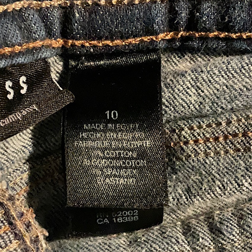 Axcess Cotton Blend Blue Jeans Size 10 - Picture 7 of 8